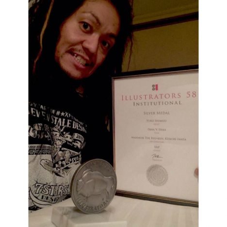 マキシマム ザ ホルモン『デカ対デカ』ジャケットイラスト、米国イラストレーター協会シルバーメダルを受賞