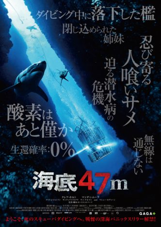 海底に置き去りにされた姉妹vs人喰いサメ　パニックシチュエーションスリラー『海底47m』8月公開