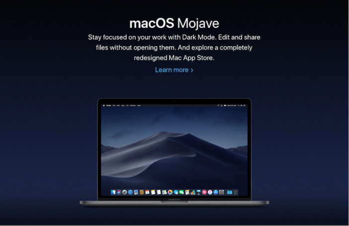 Apple、macOS最新版「macOS Mojave」発表　Mac App Storeが大幅リニューアル