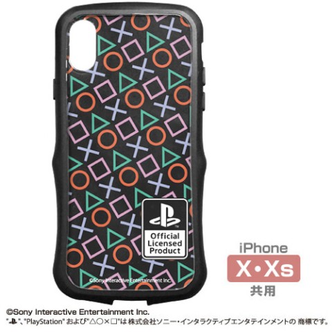TPUバンパー iPhoneケース [X・Xs共用] “PlayStation”Shapes　3,300 円（税込）