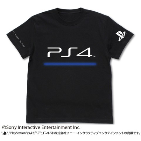 Tシャツ “PlayStation 4”／BLACK　3,190 円（税込）