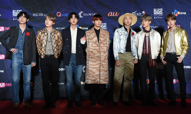 BTSらが『2019 MAMA』レカペに登場の画像