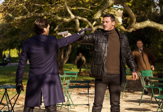 Lenny (Cillian Murphy, left) and Alex (Luke Evans, right) in ANNA.
