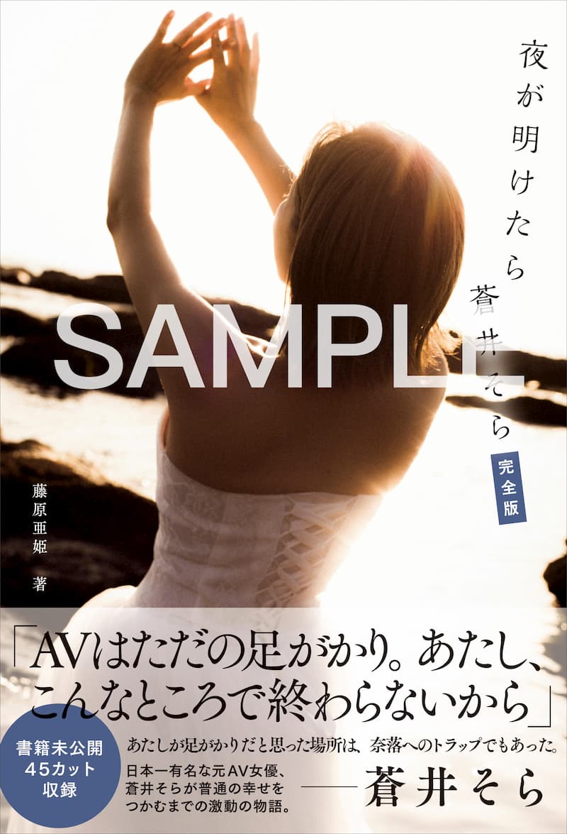 蒼井そらの半生をもとに描く小説 予約開始の画像