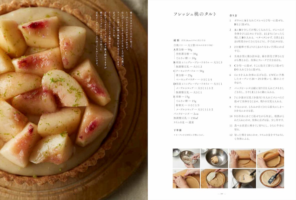 桃だらけのスイーツレシピ本発売の画像