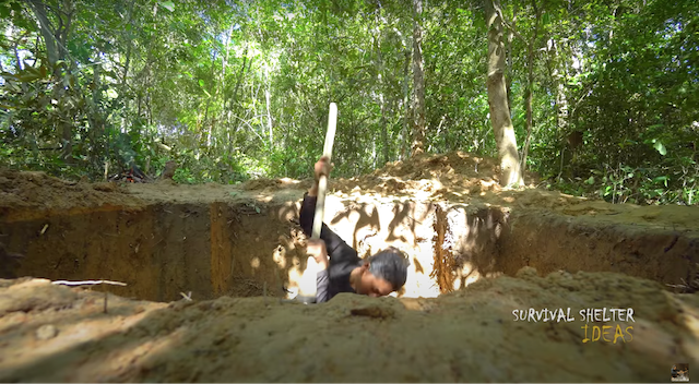 ジャングルに“地下宮殿”を自作する海外YouTuberの画像