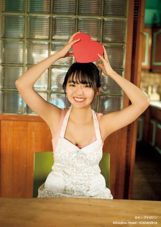 豊田ルナ、最後の現役制服姿を披露　「ヤングマガジン」11号でバレンタインテーマのグラビアの画像1-2