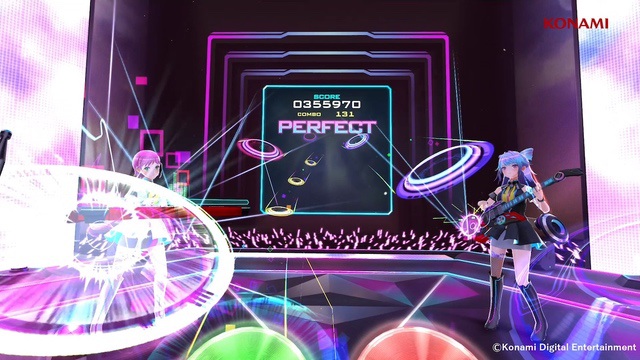 コナミがVR音ゲー『BEAT ARENA』発表　ドラム・ギター・ベース・キーボードで『BEMANI』シリーズ曲やオリジナル曲を演奏しようの画像1-2