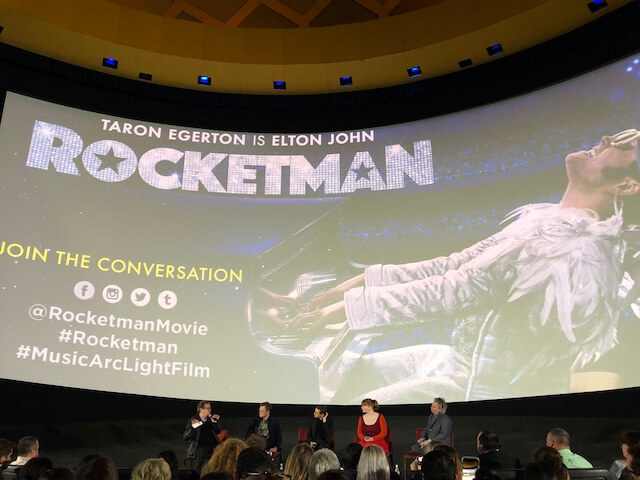 『ロケットマン』上映後に行われた、タロン・エジャトン、ジェイミー・ベルらが登壇したQ＆A