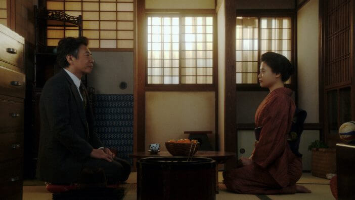『おちょやん』第104話では、長澤（生瀬勝久）が必死で千代（杉咲花）を説得する