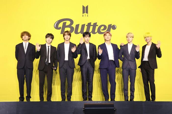 BTS、「Butter」グローバル記者会見でグラミー賞への意欲語る　制作秘話やダンスのポイントも