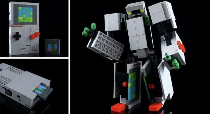 ゲームボーイのトランスフォーマー？　ファミコンからゲームボーイ、そしてロボットに変身するLEGO作品