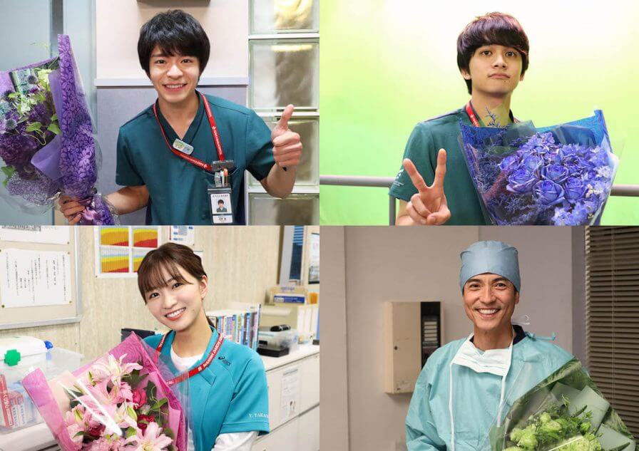 岸優太、北村匠海、岡崎紗絵、沢村一樹、『ナイト・ドクター』クランク