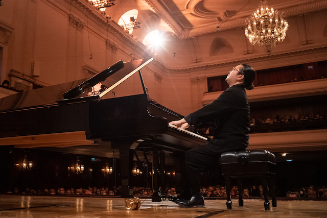 3rd stage of the 18th Chopin Competition in Warsaw Philharmonic Concert Hall .
On pic: Kyohei Sorita
Photo by: Darek Golik 
Warsaw, Poland, 14th of October 2021の画像