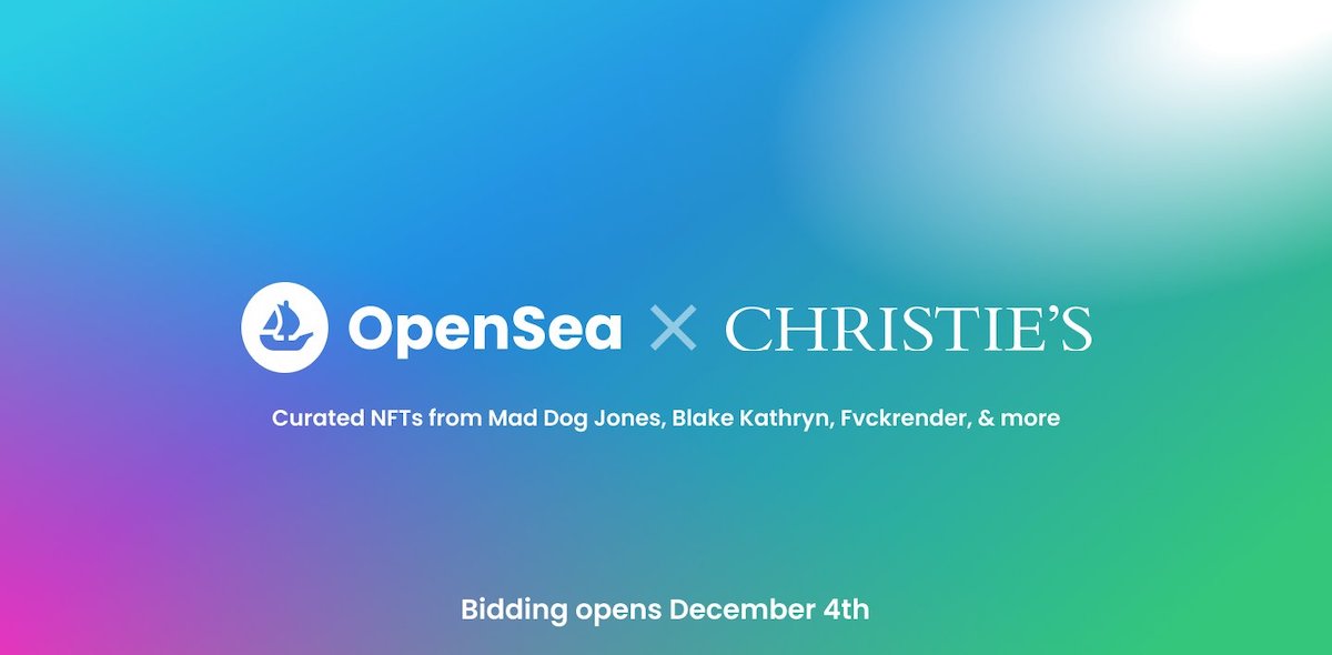 クリスティーズとOpenSeaがコラボ