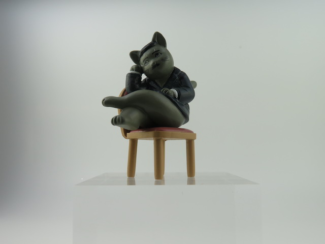 あの文豪たちが猫のフィギュアにの画像