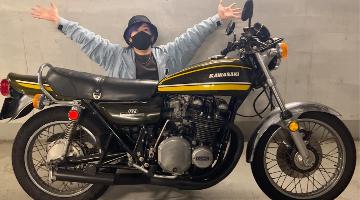 ヒカル率いるNextStageのロケマサ、1974年製の愛車「KAWASAKI Z2」を