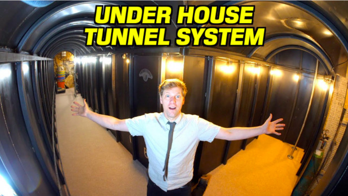 海外YouTuber、独力で自宅に地下トンネルを開通　子どもの夢のような遊び心を体現するDIYの数々