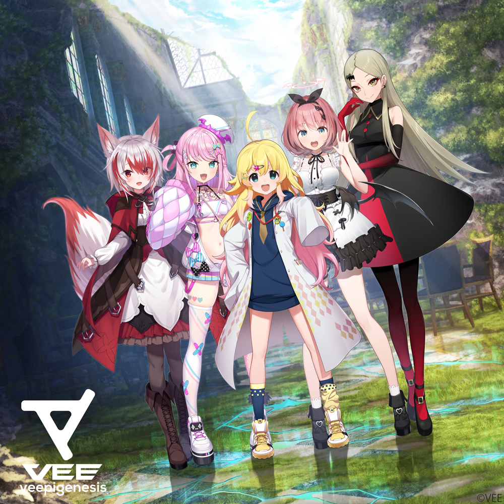 Sony MusicのVTuberプロジェクト『VEE』が第一弾タレントを公開　九条林檎、秋雪こはくら5名が「Dev-a」にの画像