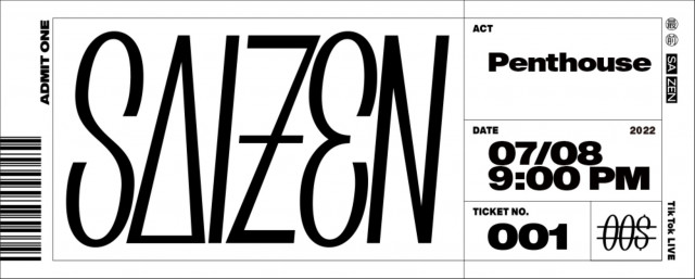 『Penthouse TikTok LIVE at SAIZEN』ロゴ