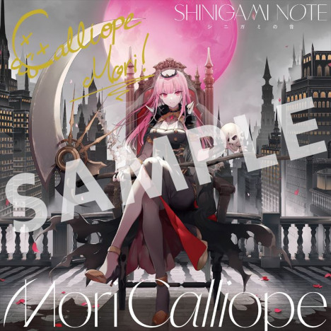 Mori Calliope複製サイン入りジャケットカードA