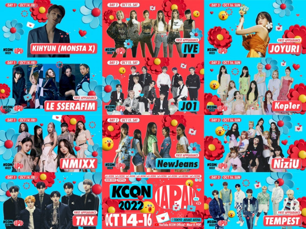 『KCON 2022 JAPAN』第1弾アーティスト発表　IVE、JO1、LE SSERAFIM、NiziU、Kep1er、NMIXXら11組