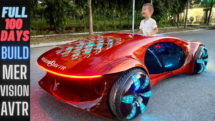 メルセデス・ベンツのコンセプトカー「VISION AVTR」を木材で再現　YouTuberの驚異の技術力