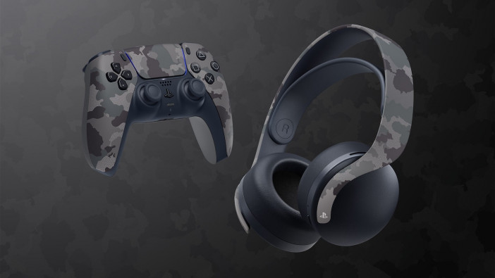PlayStation5をカモフラ柄に　カバー・DualSense・ワイヤレスヘッドセットに新色登場