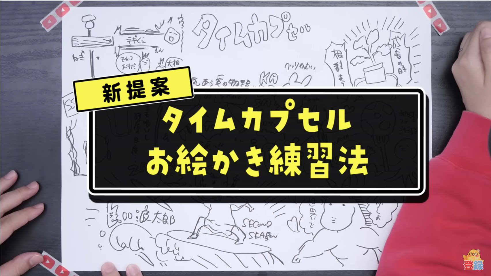 プロ絵師夫婦が提唱する「タイムカプセルお絵描き練習法」が面白いの画像