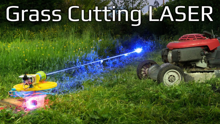 レーザーで草を刈る自動機械！？　海外YouTuberが行った興味深い試行錯誤に迫る