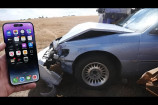 車を大破させて『iPhone 14』の衝突事故検出をテストの画像