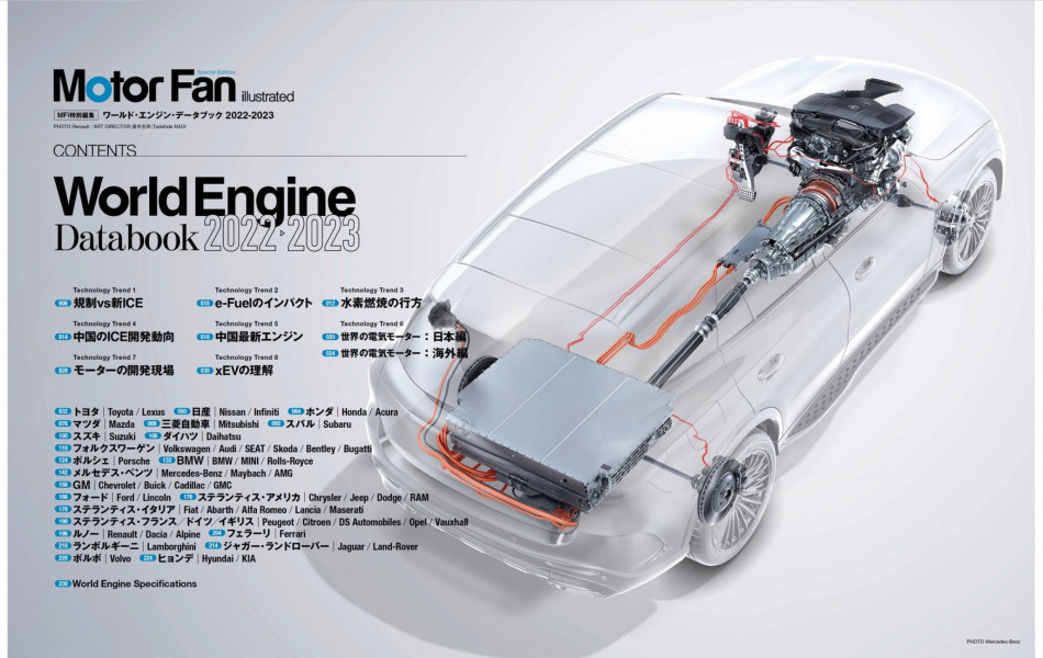 世界中の自動車のエンジンをまとめた一冊