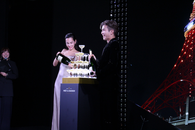 岩田剛典＆水原希子、東京タワーのライトアップイベントに登壇　シャンパン愛や「やりたいことを叶えられた1年」を語るの画像3-2