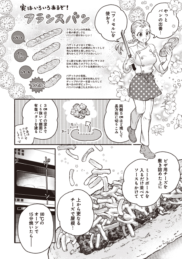 美味しそうなパンに注目の漫画の画像