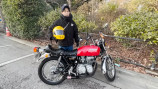 オリラジ藤森、愛車「CB400FOUR」でツーリングの画像