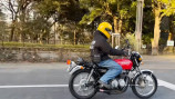 オリラジ藤森、愛車「CB400FOUR」でツーリングの画像