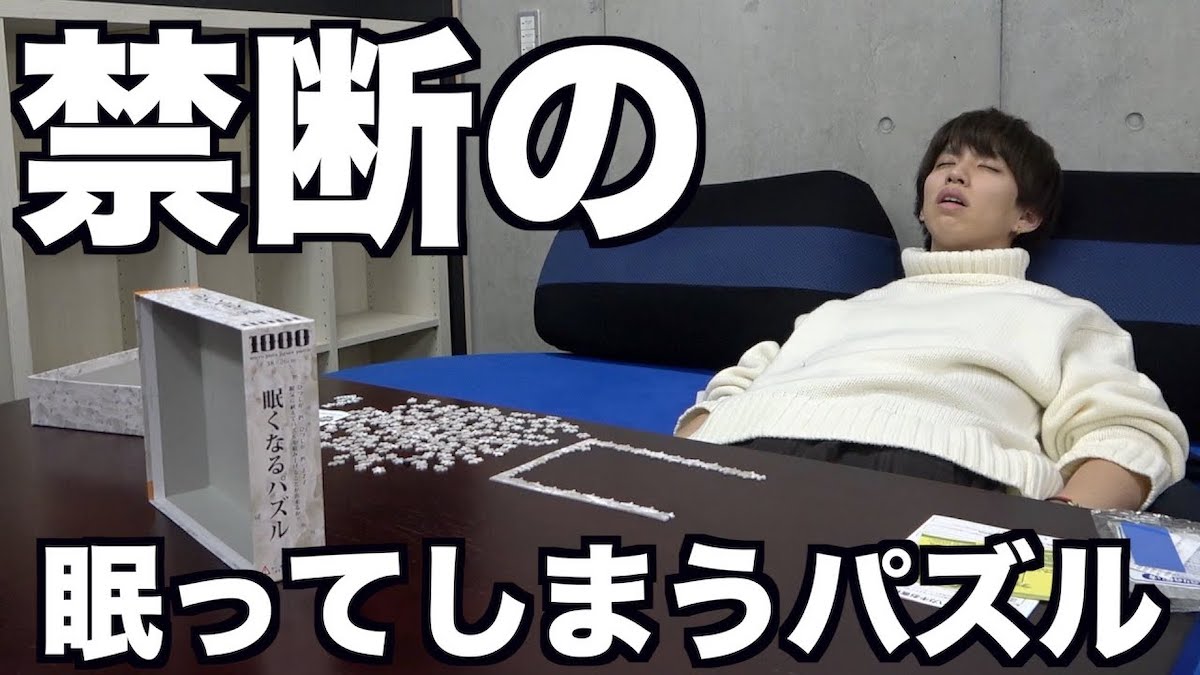 はじめしゃちょーが『眠くなるパズル』に挑戦