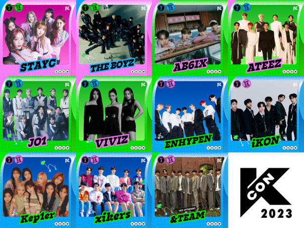 『KCON 2023 JAPAN』の第1弾出演アーティストにAB6IX、ATEEZ、ENHYPEN、iKON、JO1、Kep1er、&TEAMら11組
