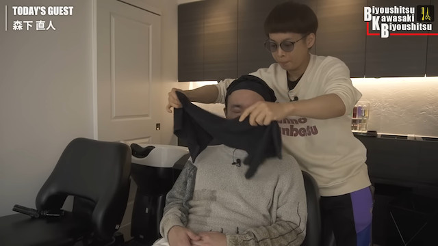 バイク川崎バイクが芸人のヘアカット！？の画像