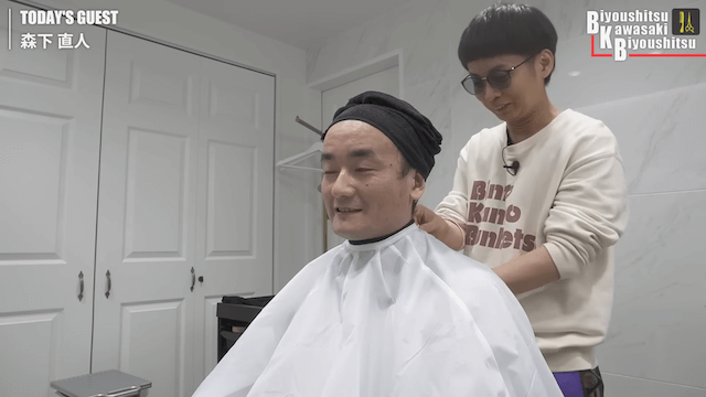 バイク川崎バイクが芸人のヘアカット！？の画像