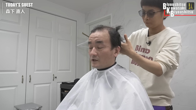 バイク川崎バイクが芸人のヘアカット！？の画像