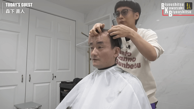 バイク川崎バイクが芸人のヘアカット！？の画像