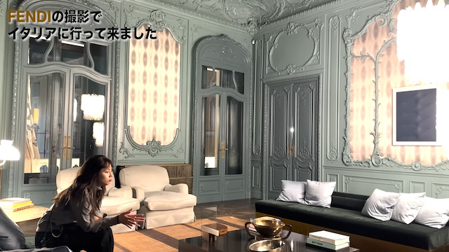 川口春奈、「FENDI」本社での撮影を公開の画像