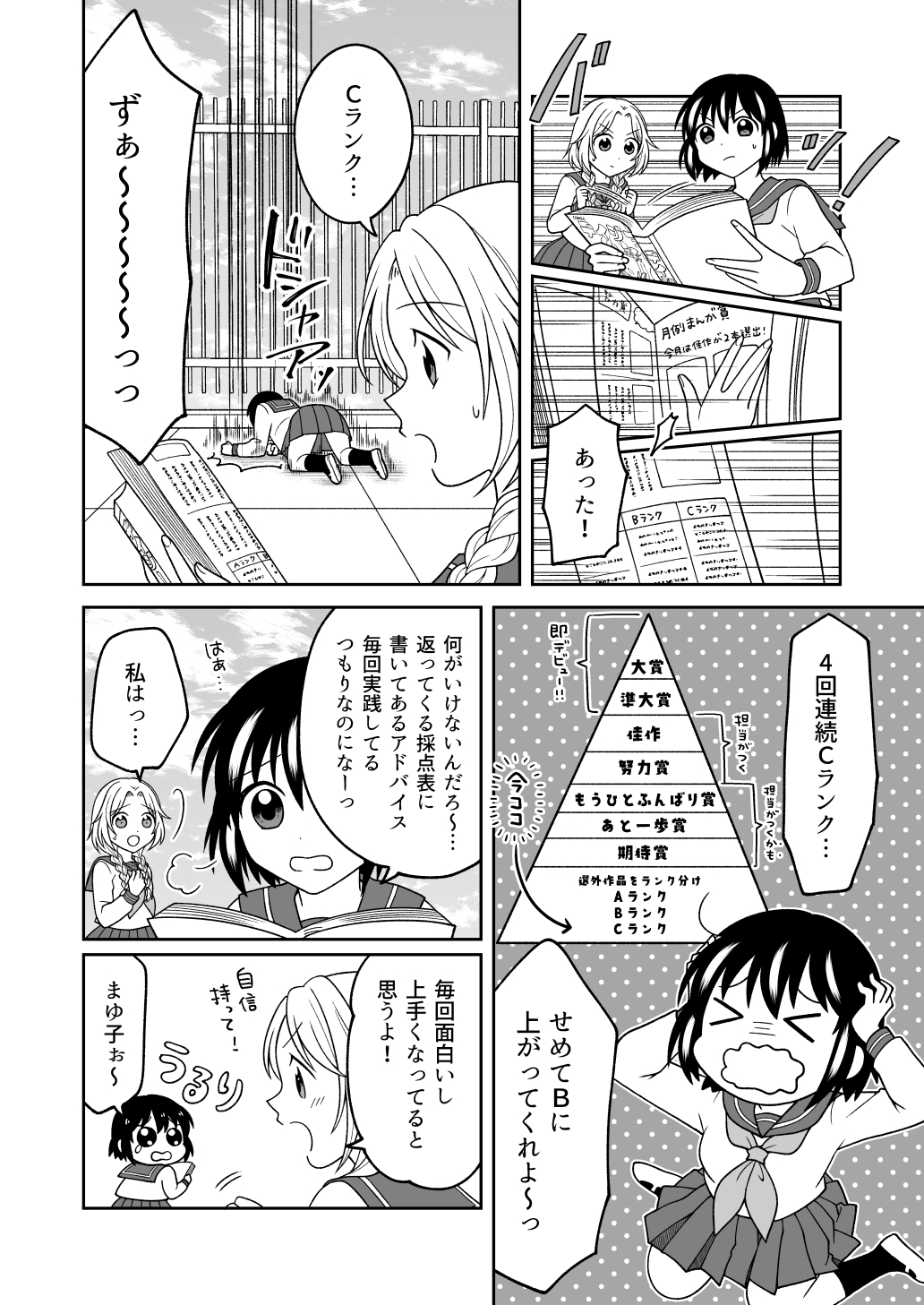 【漫画】夢を叶える友達に嫉妬の画像