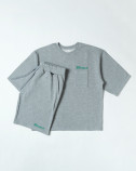 GISHER×サウナボーイ SHORT SLEEVE SET UP GRAY