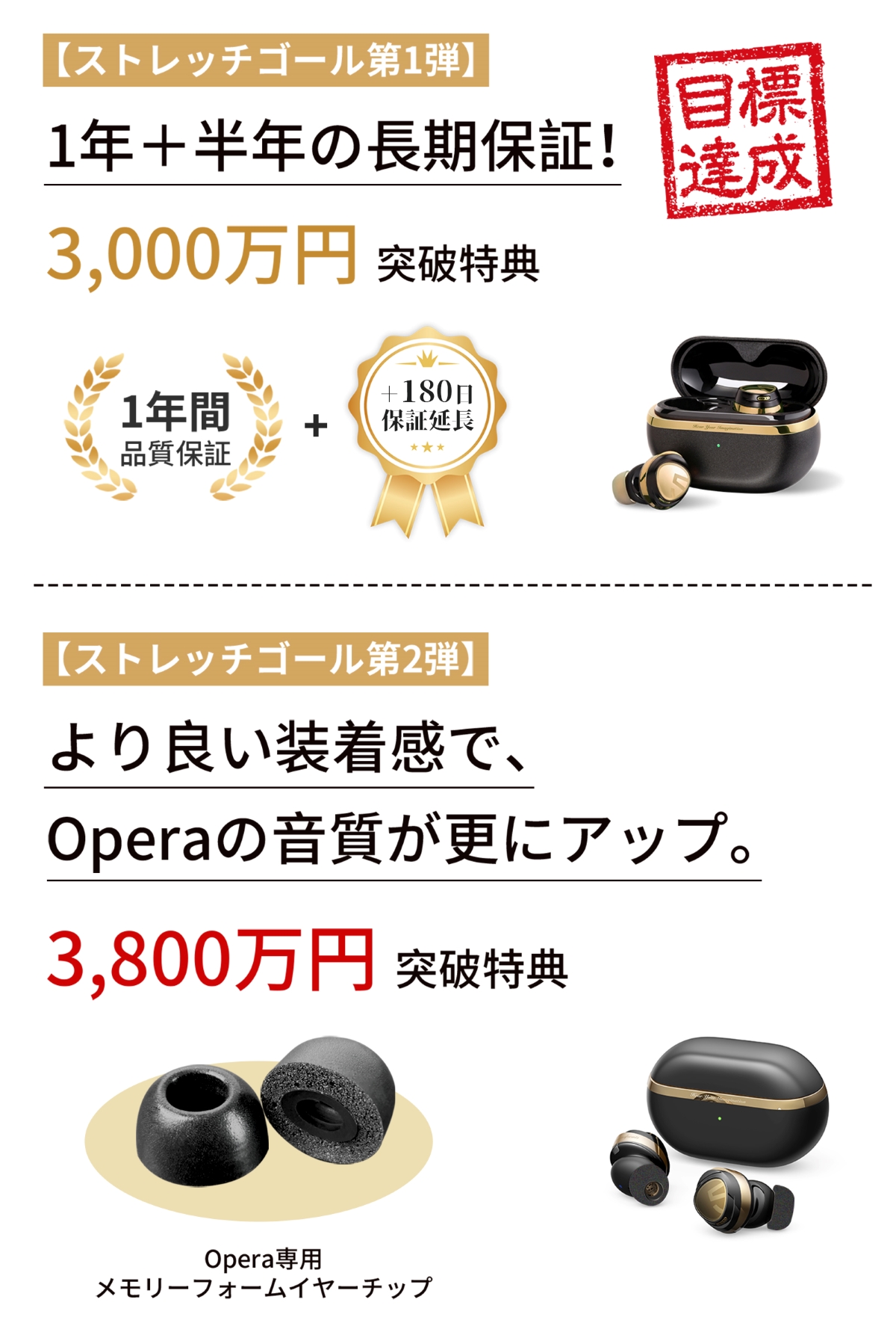 SOUNDPEATS「Opera」、MakuakeのTOP10入りの画像