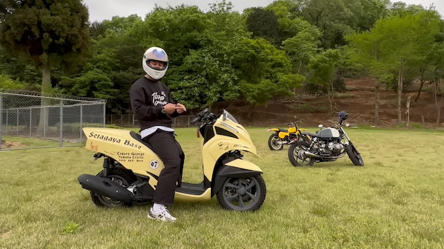 ユージ、「所ジョージのバイク」を試乗の画像