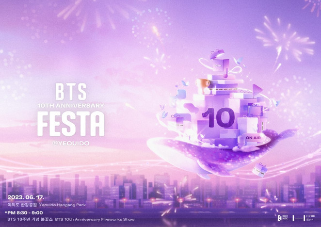 BTS、10周年記念イベント『2023 BTS FESTA』詳細発表　紫色の鯨が空を泳ぐトレーラー映像も公開