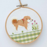 柴犬愛にあふれた刺繍の図案集の画像