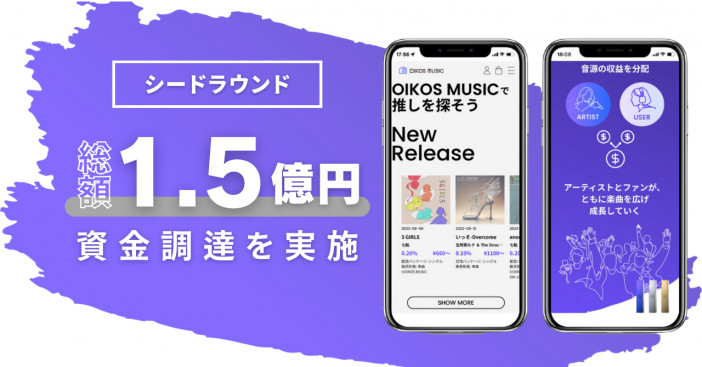OIKOS MUSIC、シードラウンドで1.5億円を調達　事業拡大で音楽活動のバックアップ体制強化へ